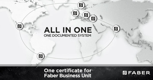 Faber completes its “All in one – One documented system, one certificate” project