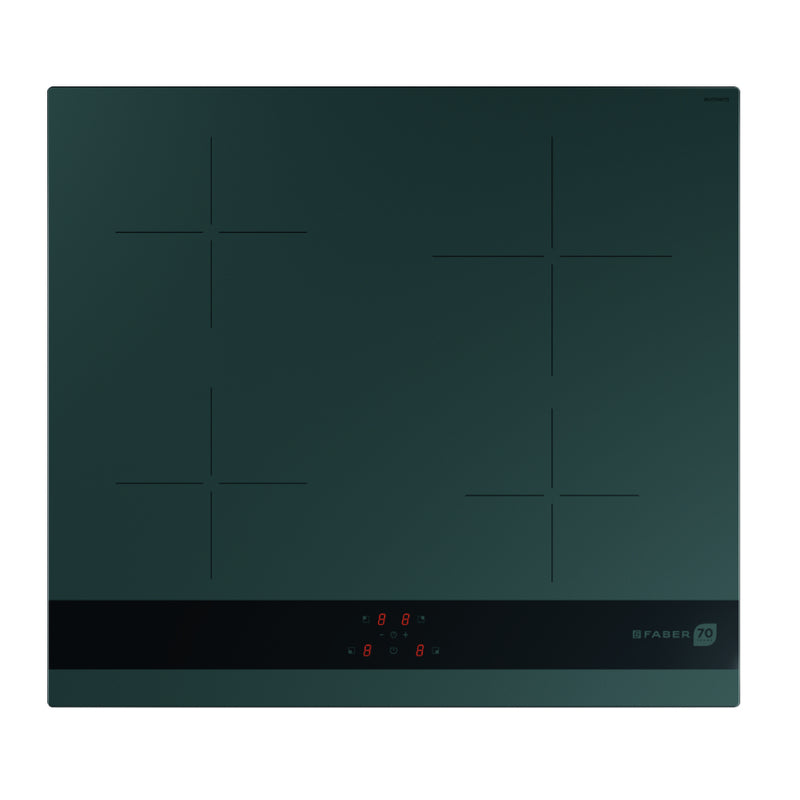 Immagine Prodotto - PIANO A INDUZIONE FBH 64 DF - in colore vetro dark forest - codice prodotto 108.0740.800 - nella misura 60x50 cm - tipologia piano a induzione