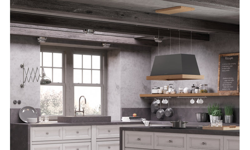 Immagine Ambientale - CAPPA THEA IS.EV8 DG MATT F80 SC/2 - in colore grigio scuro matt - codice prodotto 321.0517.782 - nella misura - tipologia cappa a isola