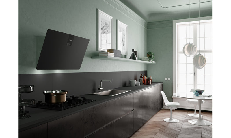 Immagine Ambientale - CAPPA SOFT EDGE NERO INGO A80/2 - in colore grigio scuro - codice prodotto 330.0597.526 - nella misura - tipologia cappa a parete