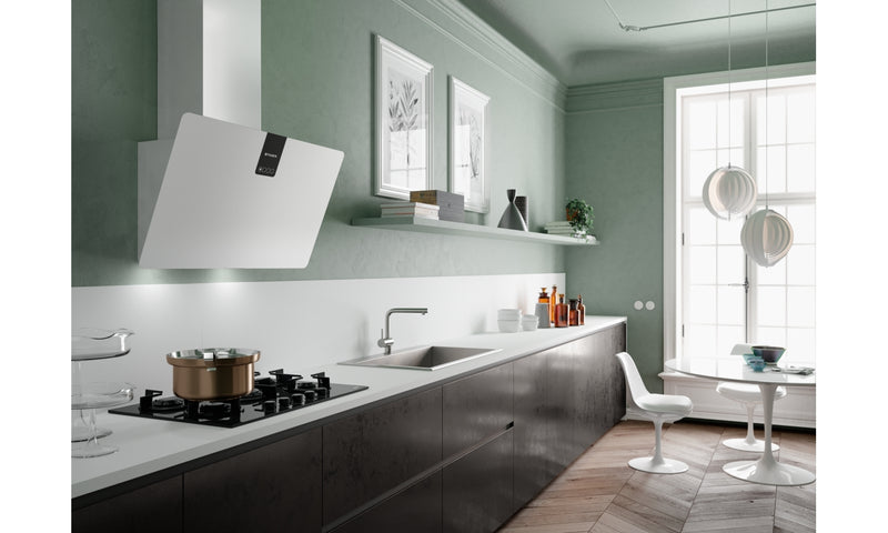 Immagine Ambientale - CAPPA SOFT EDGE BIANCO KOS A80/2 - in colore grigio scuro - codice prodotto 330.0597.528 - nella misura - tipologia cappa a parete