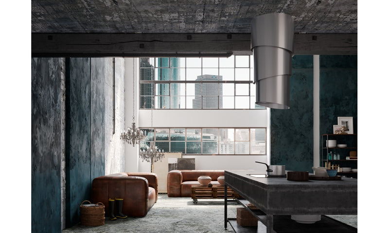 Immagine Ambientale - CAPPA PAREO PLUS KL/2 - in colore acciaio inox - codice prodotto 345.0492.593 - nella misura - tipologia cappa isola sospesa