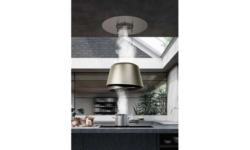 Immagine Ambientale - CAPPA BELLE PLUS GOLD/WARM DG MATT KL/2 - in colore grigio scuro matt - codice prodotto 345.0541.068 - nella misura - tipologia cappa isola sospesa