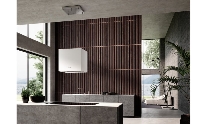 Immagine Ambientale - CAPPA SOFT CUBE BIANCO KOS F40/2 - in colore bianco - codice prodotto 345.0607.586 - nella misura - tipologia cappa isola sospesa