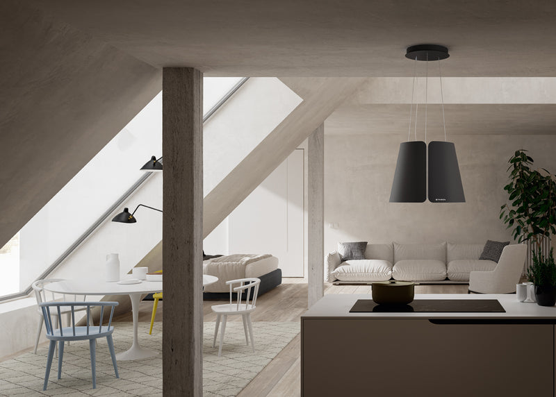 Immagine Ambientale - CAPPA BEAT BK MATT F45/2 - in colore nero matt - codice prodotto 345.0612.337 - nella misura - tipologia cappa downdraft