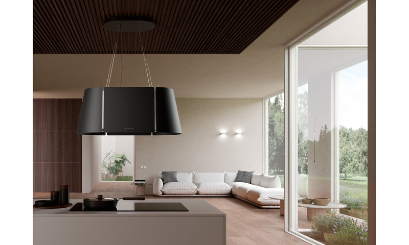 Immagine Ambientale - CAPPA BEAT XL BK MATT F80 FABER - in colore nero matt - codice prodotto 345.0698.955 - nella misura - tipologia cappa isola sospesa