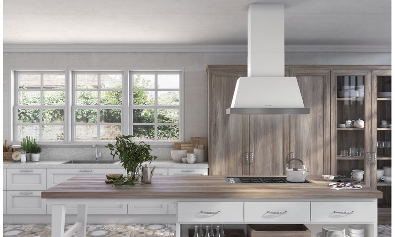 Immagine Ambientale - CAPPA THEA IS.EV8 WH MATT F80 SC/2 - in colore bianco - codice prodotto 321.0517.781 - nella misura - tipologia cappa a isola