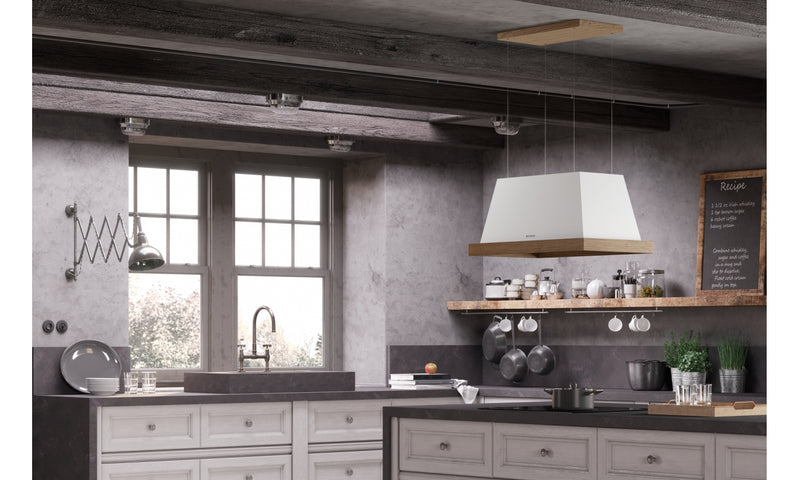 Immagine Ambientale - CAPPA THEA IS.EV8 WH MATT F80 SC/2 - in colore bianco - codice prodotto 321.0517.781 - nella misura - tipologia cappa a isola