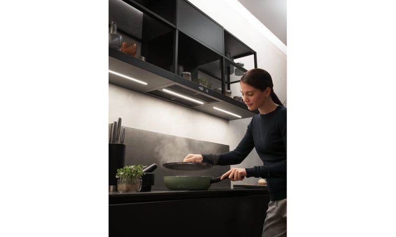 Immagine Ambientale - CAPPA MODULAR F60 BK MATT FABER - in colore nero matt - codice prodotto 335.0706.645 - nella misura 61-60 cm - tipologia cappa a parete