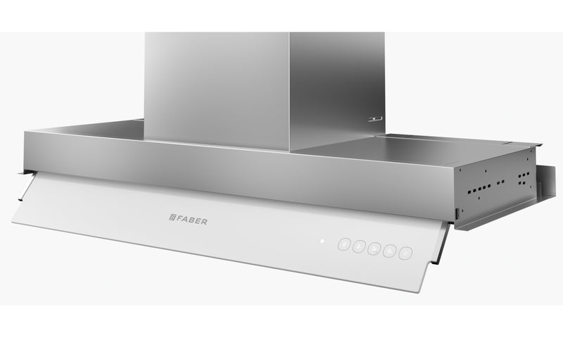 Immagine Dettaglio Prodotto - IN-NOVA ZERO DRIP PLUS A90 - in colore acciaio inox / vetro bianco - codice prodotto 305.0711.742 - nella misura - tipologia cappa a incasso