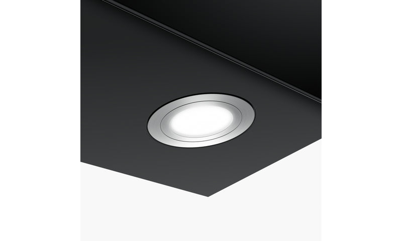 Immagine Dettaglio Prodotto - Cappa VRT BK A90 2LS - in colore nero - codice prodotto 330.0567.492 - nella misura 71-90 cm - tipologia cappa a parete