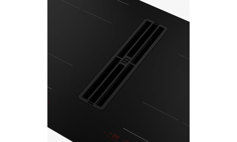Immagine Dettaglio - PIANO ASPIRANTE GALILEO DOUBLE BLACK - in colore vetro nero opaco - codice prodotto 340.0731.884 - nella misura 83x52 cm - tipologia piano aspirante