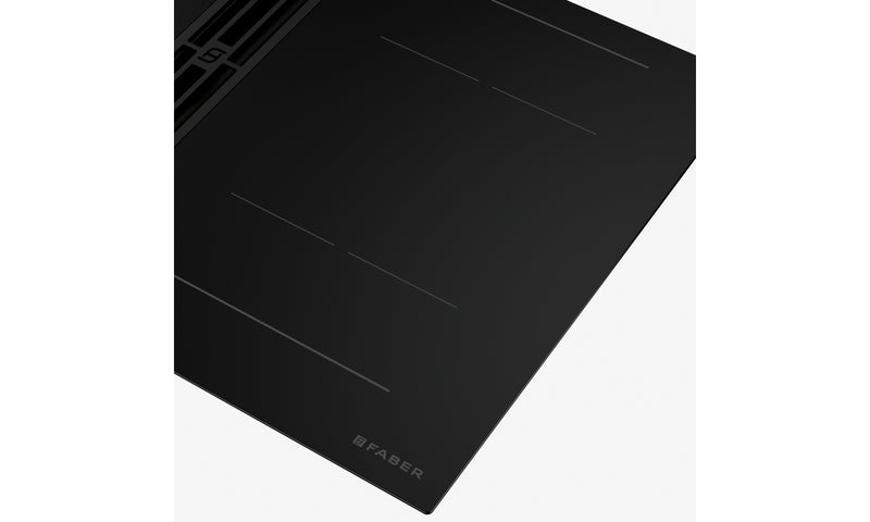 Immagine Dettaglio - PIANO ASPIRANTE GALILEO WIDE - in colore nero - codice prodotto 340.0744.639 - nella misura 83x52 - tipologia piano aspirante