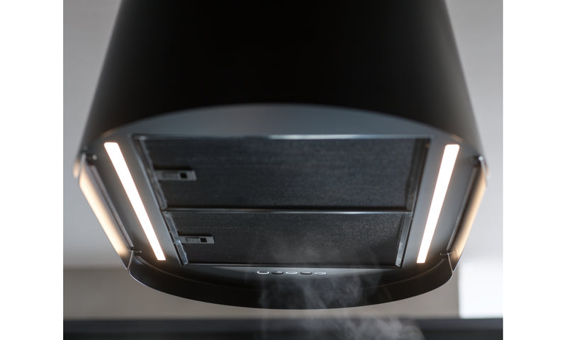 Immagine Dettaglio Prodotto - CAPPA BEAT XL BK MATT F80 FABER - in colore nero matt - codice prodotto 345.0698.955 - nella misura - tipologia cappa isola sospesa