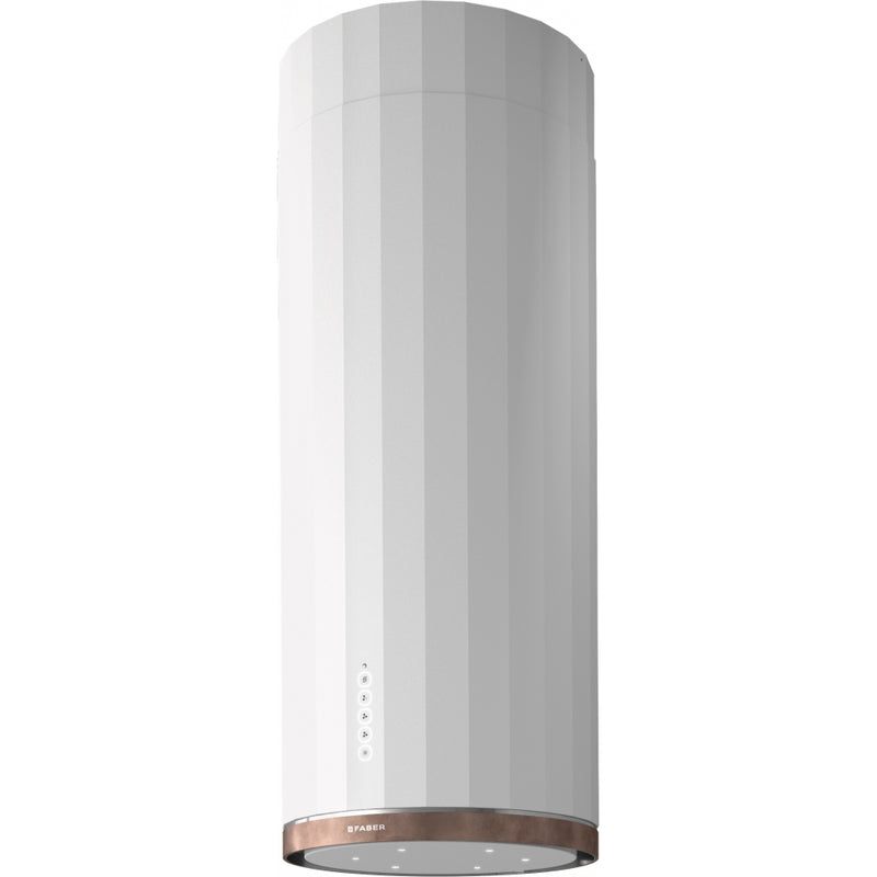 Immagine Prodotto - CAPPA CORINTHIA IS.WH MATT/TIB.SILVER - in colore bianco - codice prodotto 110.0456.219 - nella misura 0-50 cm - tipologia cappa a isola