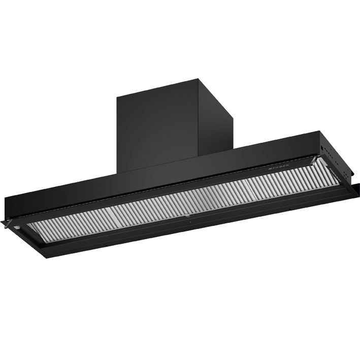 Immagine Prodotto - IN-NOVA ZERO DRIP LITE A120 BK - in colore nero - codice prodotto 305.0720.621 - nella misura 91-120 cm - tipologia cappa a incasso