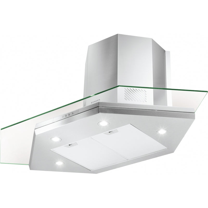 Immagine Prodotto - CAPPA PREMIO ANGOLO/SP EV8 LED X/V A90/2 - in colore acciaio inox / vetro - codice prodotto 325.0537.824 - nella misura 71-90 cm - tipologia cappa a parete