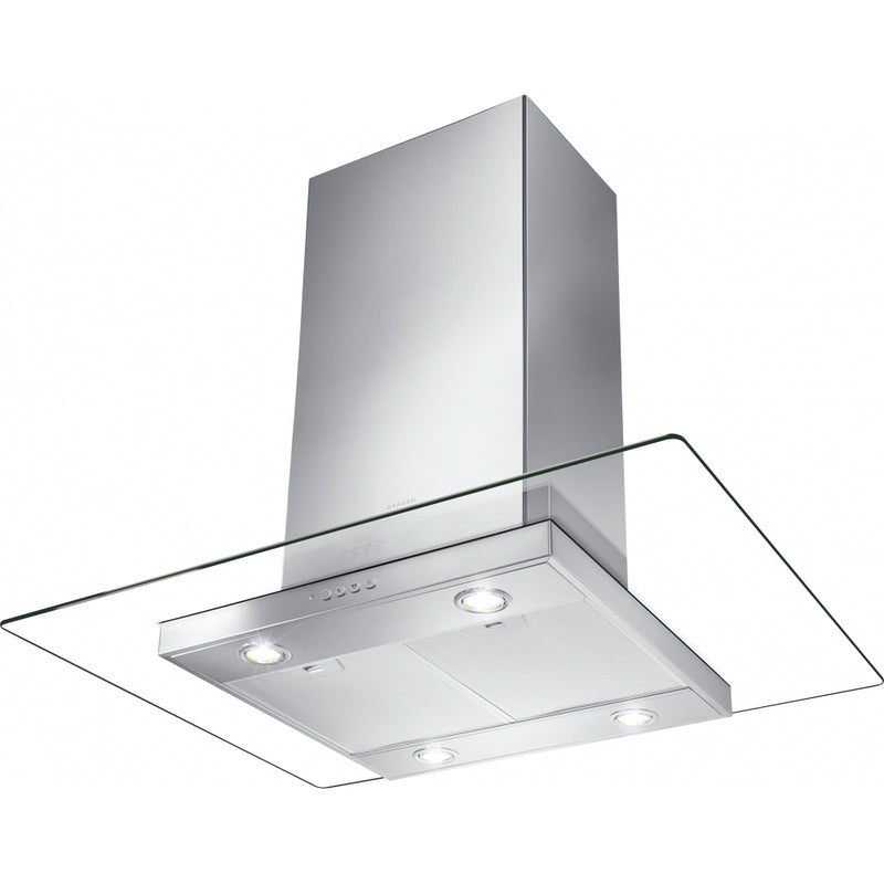 Immagine Prodotto - CAPPA GLASSY ISOLA/SP EV8 X/V NS A90/2 - in colore acciaio inox / vetro - codice prodotto 325.0617.019 - nella misura 71-90 cm - tipologia cappa a isola