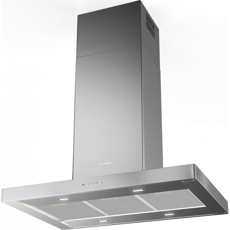 Immagine Prodotto - CAPPA STILO COMFORT ISOLA X A90/2 - in colore acciaio inox - codice prodotto 325.0618.738 - nella misura 71-90 cm - tipologia cappa a isola