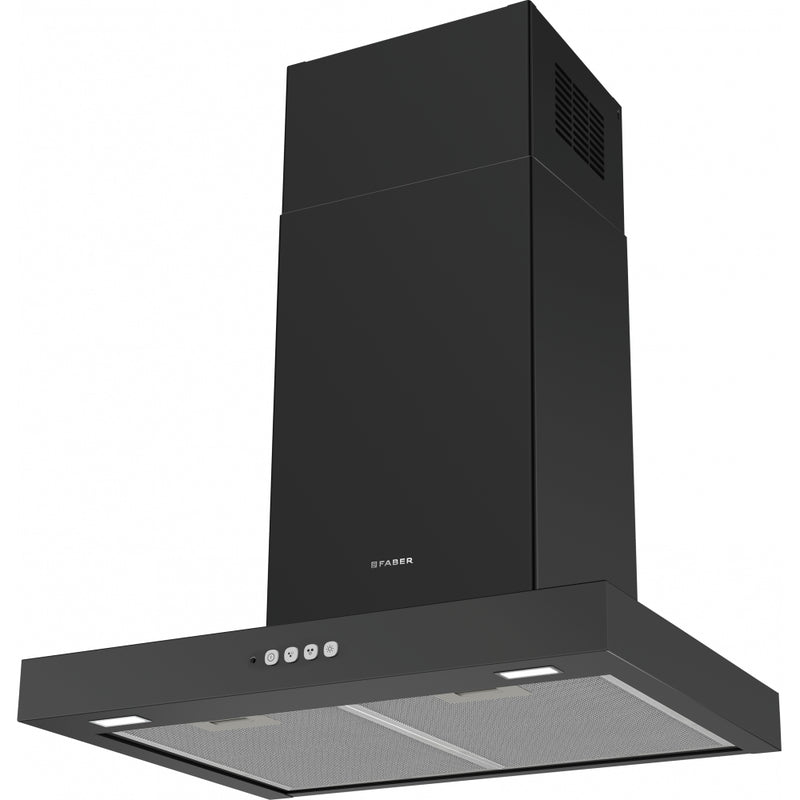 Immagine Prodotto - CAPPA STILO COMFORT BK MATT A60/2 - in colore nero matt - codice prodotto 325.0618.791 - nella misura 51-60 cm - tipologia cappa a parete