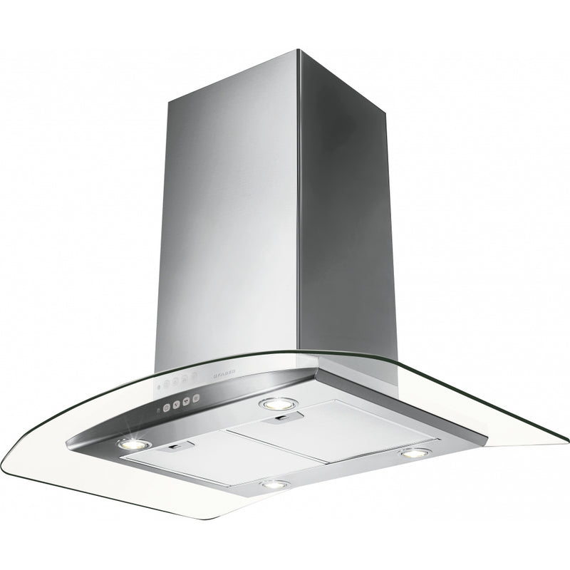 Immagine Prodotto - CAPPA TRATTO IS/SP EV8 X/V NS A90/2 - in colore acciaio inox / vetro - codice prodotto 325.0628.236 - nella misura 71-90 cm - tipologia cappa a isola