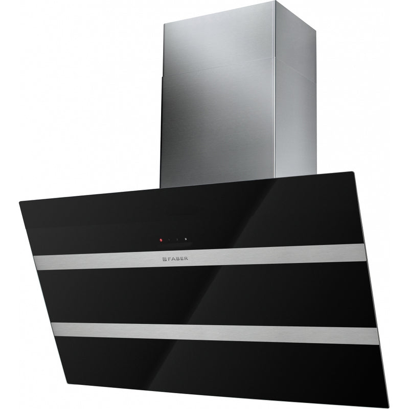 Immagine Prodotto - CAPPA STEELMAX EV8 LED BK/X A80/2 - in colore nero - codice prodotto 330.0538.526 - nella misura 71-90 cm - tipologia cappa a parete