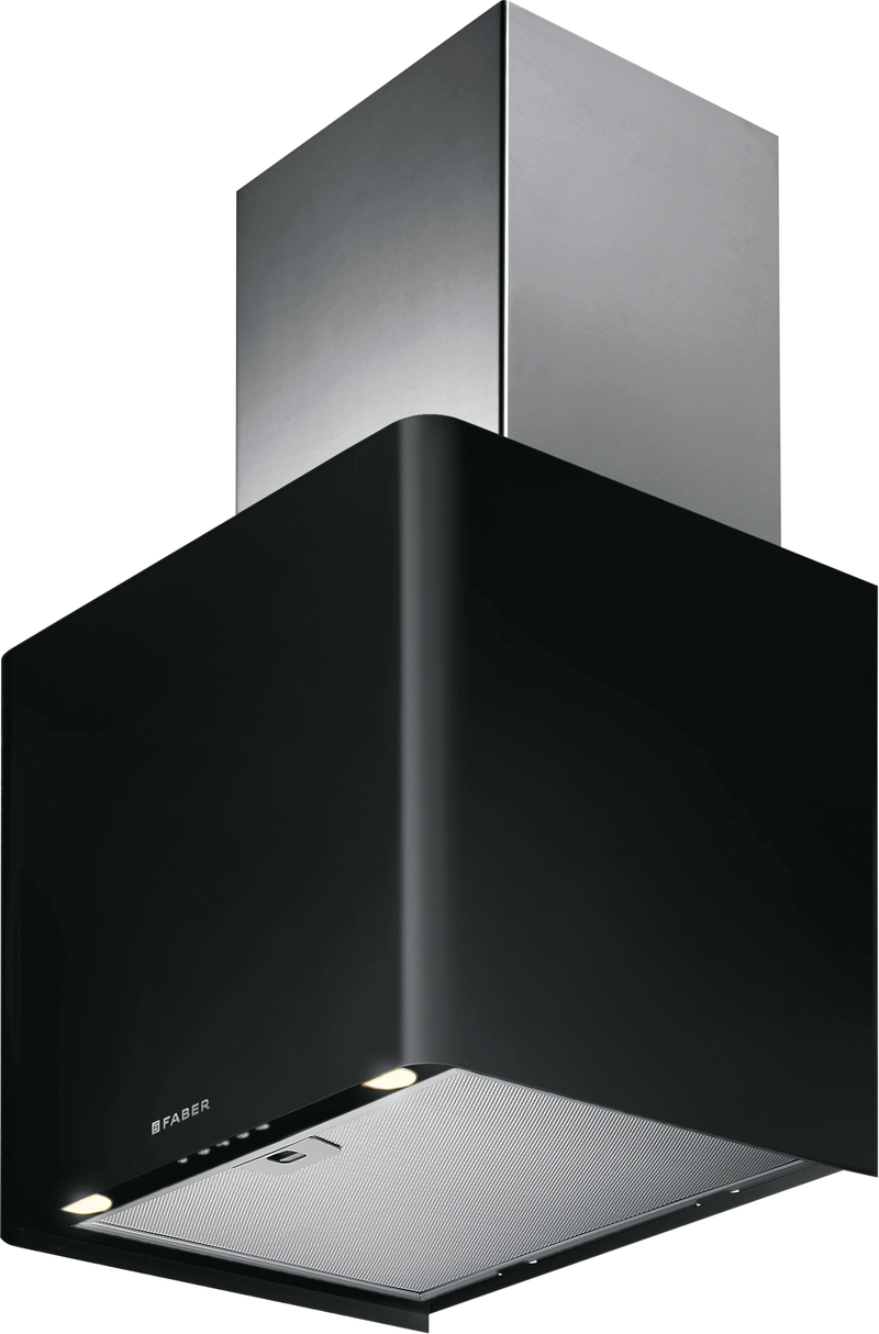 Immagine Prodotto - CAPPA LITHOS EV8 LED BK A45/2 - in colore nero - codice prodotto 110.0381.862 - nella misura - tipologia cappa a parete