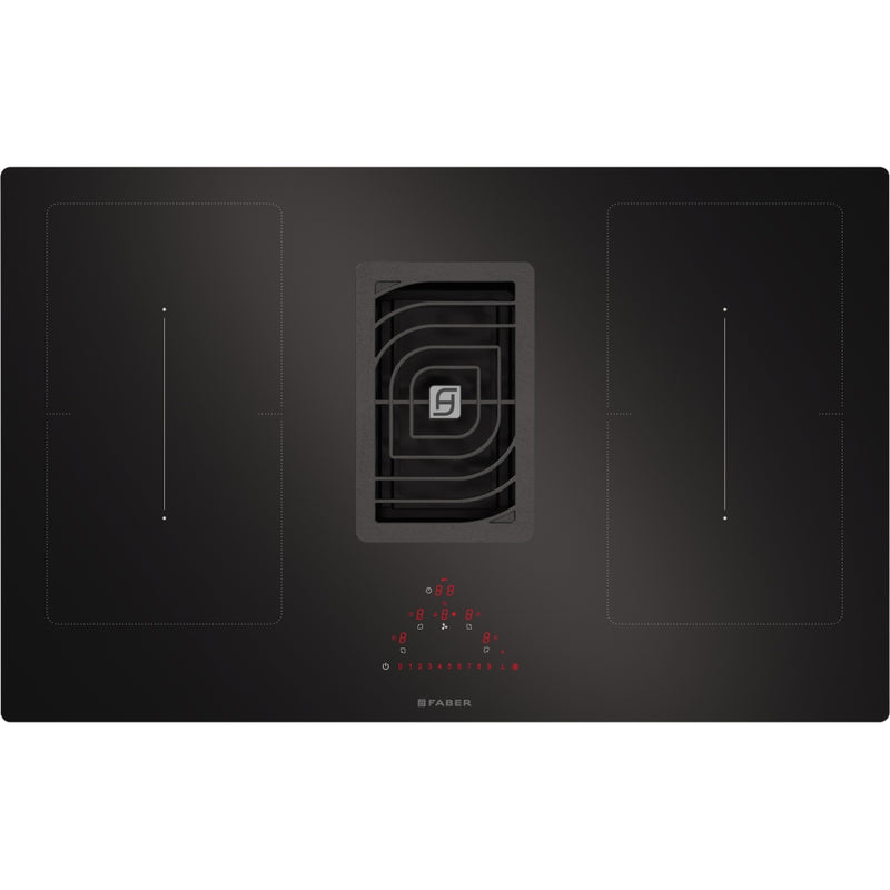 Immagine Prodotto - PIANO ASPIRANTE GALILEO SMART BK GLASS A830 - in colore vetro nero - codice prodotto 340.0577.694 - nella misura 83x52 cm - tipologia piano aspirante