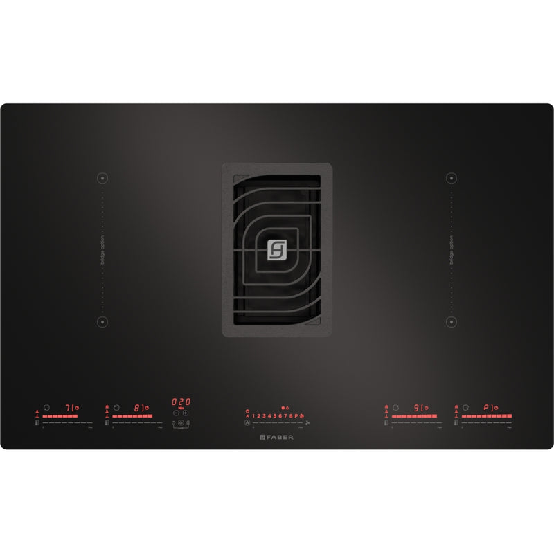 Immagine Prodotto - PIANO ASPIRANTE GALILEO BK GLASS NG A830 - in colore vetro nero - codice prodotto 340.0594.624 - nella misura 83x52 cm - tipologia piano aspirante