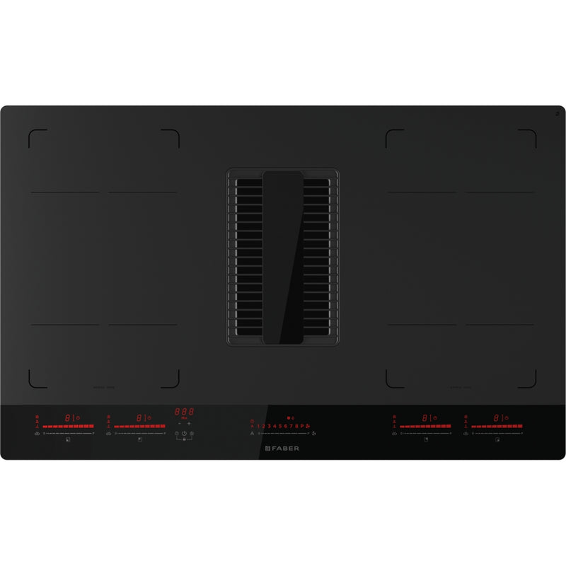 Immagine Prodotto - PIANO ASPIRANTE GALILEO HE BK GLASS NG A83 - in colore vetro nero - codice prodotto 340.0679.890 - nella misura 83x52 cm - tipologia piano aspirante