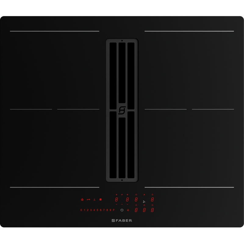 Immagine Prodotto - PIANO ASPIRANTE GALILEO SLIM A600 - in colore vetro nero - codice prodotto 340.0708.975 - nella misura 60x50 cm - tipologia piano aspirante