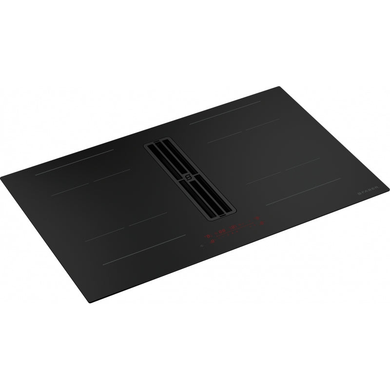 Immagine Prodotto - PIANO ASPIRANTE GALILEO PURE BLACK - in colore vetro nero opaco - codice prodotto 340.0744.741 - nella misura 83x52 cm - tipologia piano aspirante