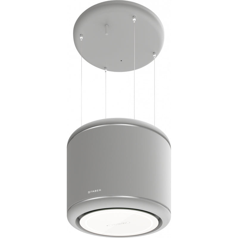 Immagine Prodotto - CAPPA ODETTE PLUS GREY MATT KL/2 - in colore grigio matt - codice prodotto 345.0541.054 - nella misura 51-60 cm - tipologia cappa isola sospesa