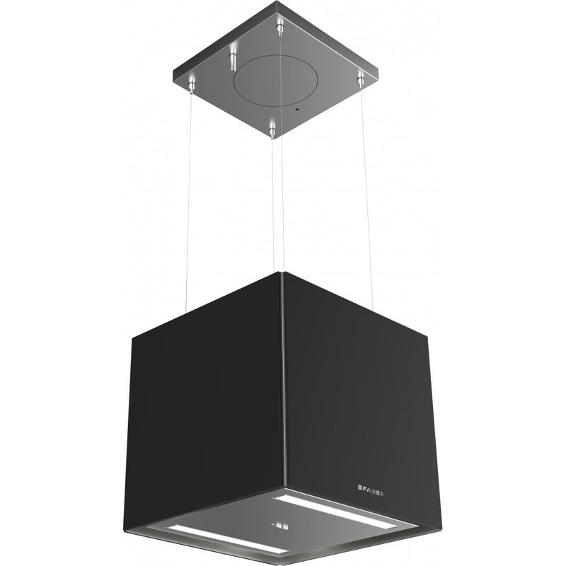 Immagine Prodotto - CAPPA SOFT CUBE NERO INGO F40/2 - in colore nero - codice prodotto 345.0607.590 - nella misura 0-50 cm - tipologia cappa isola sospesa