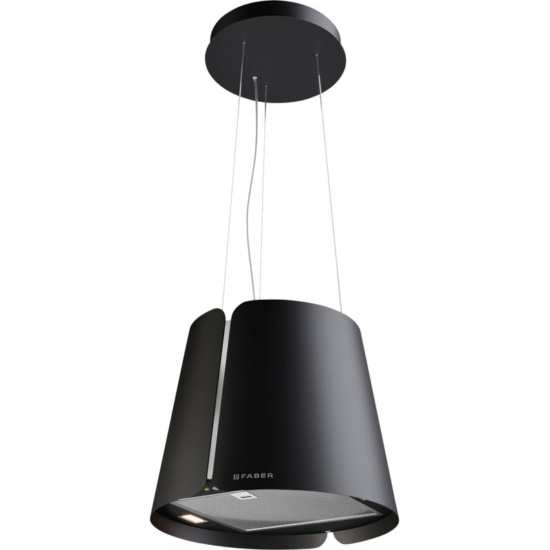 Immagine Prodotto - CAPPA BEAT BK MATT F45/2 - in colore nero matt - codice prodotto 345.0612.337 - nella misura 0-50 cm - tipologia cappa isola sospesa