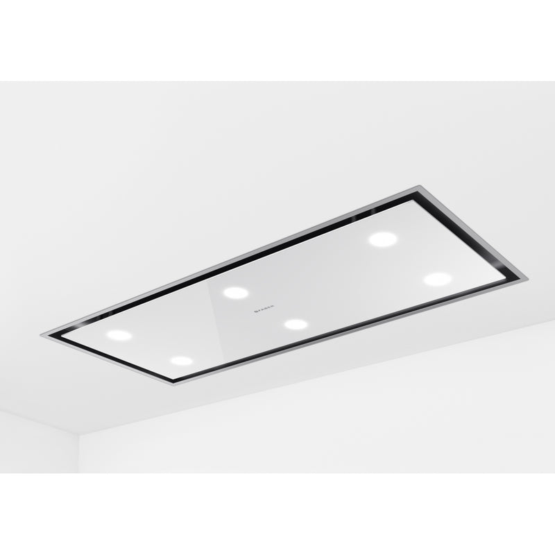 Immagine Prodotto - CAPPA HEAVEN BRIGHT A120 G/WH KL - in colore bianco - codice prodotto 350.0679.873 - nella misura 91-120 cm - tipologia cappa isola a soffitto