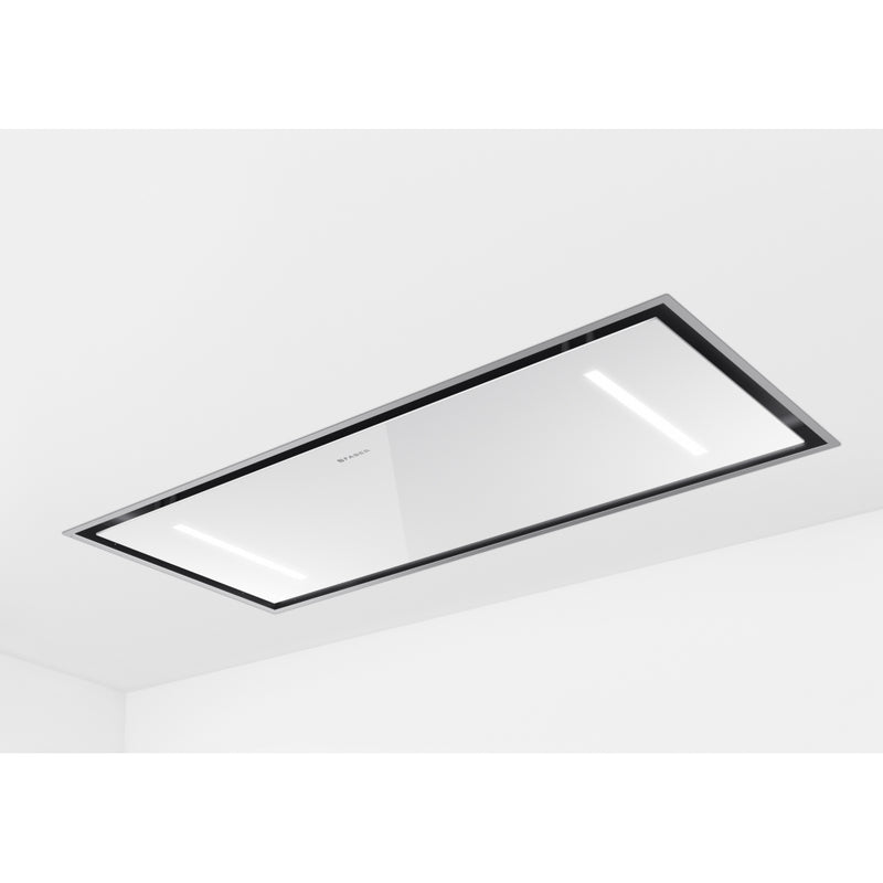 Immagine Prodotto - CAPPA HEAVEN DUAL LIGHT A120 G/WH FLAT - in colore bianco - codice prodotto 350.0679.876 - nella misura 91-120 cm - tipologia cappa isola a soffitto