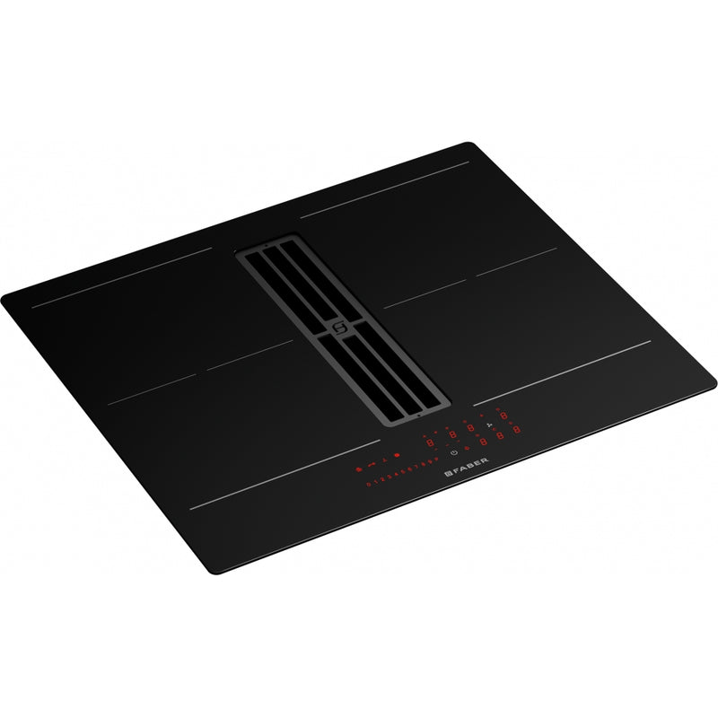 Immagine Prodotto - PIANO ASPIRANTE GALILEO SLIM A600 - in colore vetro nero - codice prodotto 340.0708.975 - nella misura 60x50 cm - tipologia piano aspirante