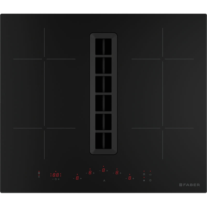 Immagine Prodotto - PIANO ASPIRANTE GALILEO SLIM RING A600 - in colore vetro nero - codice prodotto 340.0731.890 - nella misura 60x50 cm - tipologia piano aspirante