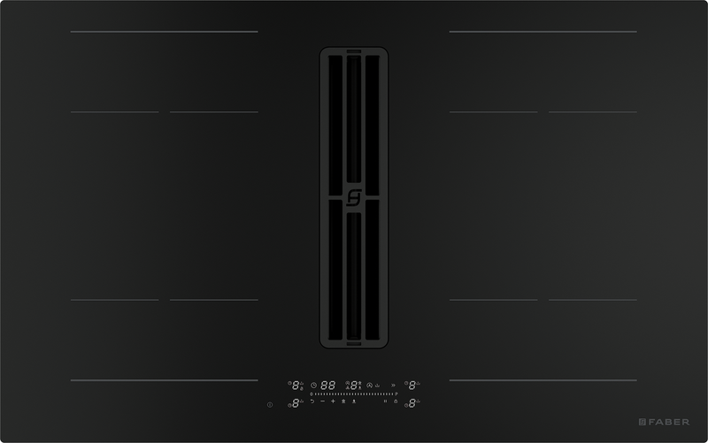 Immagine Prodotto - PIANO ASPIRANTE GALILEO WIDE - in colore nero - codice prodotto 340.0744.639 - nella misura 83x52 - tipologia piano aspirante