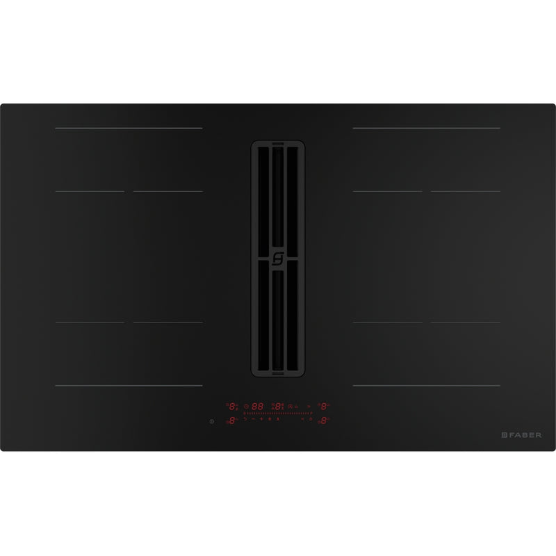Immagine Prodotto - PIANO ASPIRANTE GALILEO PURE BLACK - in colore vetro nero opaco - codice prodotto 340.0744.741 - nella misura 83x52 cm - tipologia piano aspirante