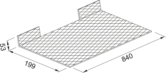 Disegno Tecnico - MET.FILTRO CM90 - codice prodotto 112.0157.249 - tipologia prodotto filtri - categoria prodotto cappa