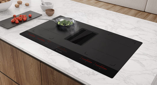 The new Galileo Glass: the hob with an integrated extractor hood that is perfect for contemporary kitchens