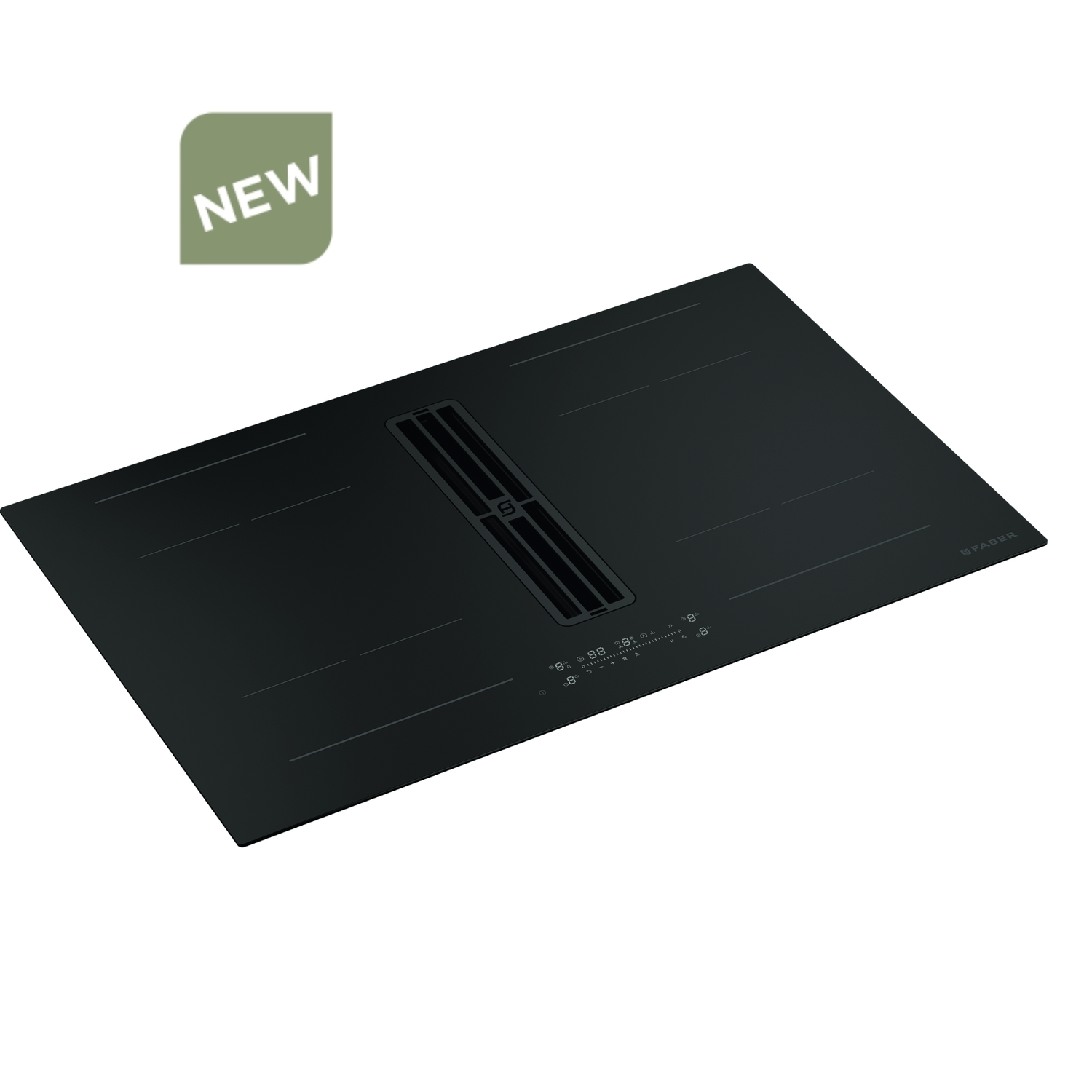Immagine Prodotto - PIANO ASPIRANTE GALILEO WIDE - in colore nero - codice prodotto 340.0744.639 - nella misura 83x52 - tipologia piano aspirante