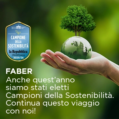 Banner Sostenibilità Faber 2025/26 Versione Italiana