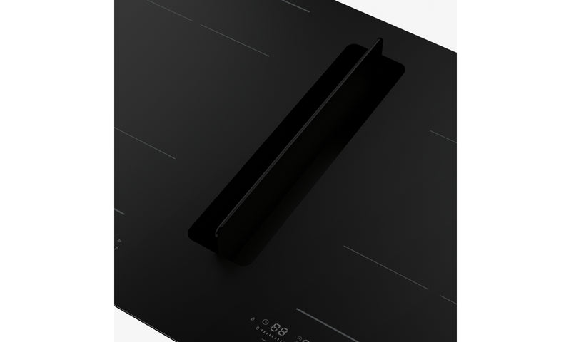 Immagine Dettaglio - PIANO ASPIRANTE GALILEO TURN - in colore vetro nero - codice prodotto 340.0731.886 - nella misura 83X52 cm - tipologia piano aspirante