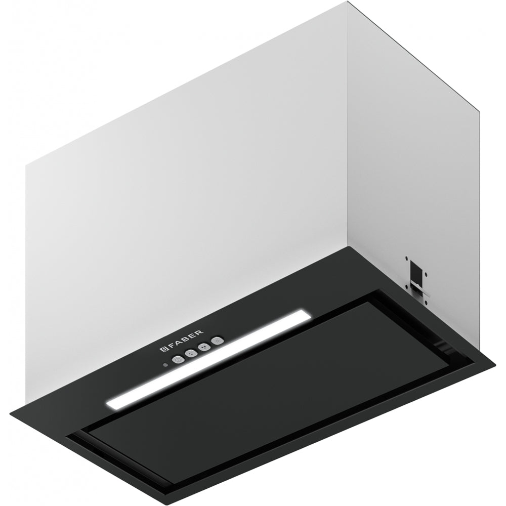 Produktbild - DUNSTABZUGSHAUBE INKA LUX EVO BK matt A52 - in Farbe Schwarz matt - Produktcode 305.0665.355 - in der Größe 51-60 cm - Einbauhauben