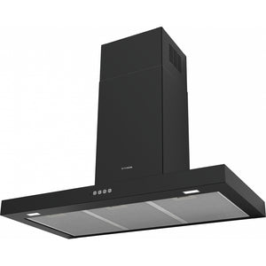 Immagine Prodotto - CAPPA STILO COMFORT BK MATT A90/2 - in colore nero matt - codice prodotto 325.0618.783 - nella misura 71-90 cm - tipologia cappa a parete