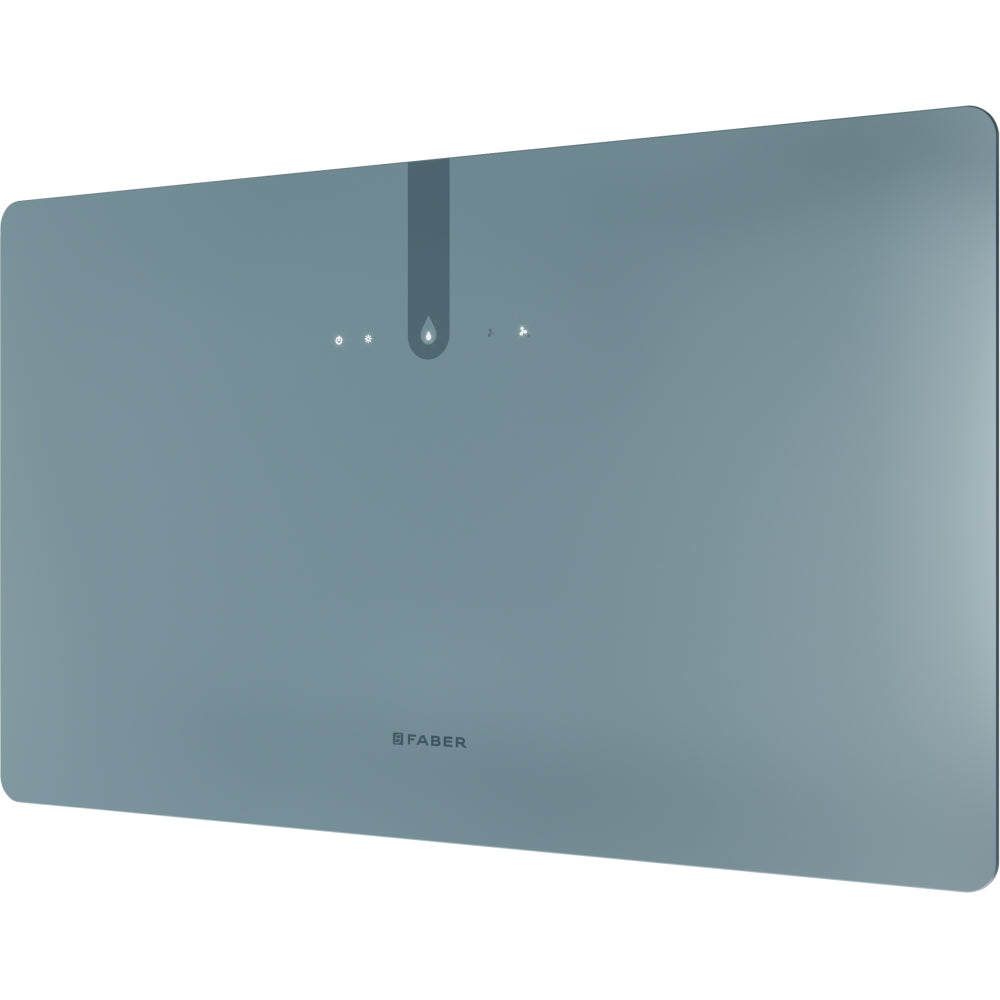 Imagen Producto - CAMPANA GLAM FIT ZERO DRIP PLUS DB M A80 - en color azul claro mate - código de producto 330.0615.737 - en la medida 71-90 cm - tipo de campana murales