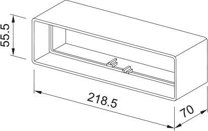 Disegno Tecnico - KIT TUBO CONNETTORE T-RVB 125 NBR - in colore bianco - codice prodotto 112.0752.648 - categoria prodotto accessori